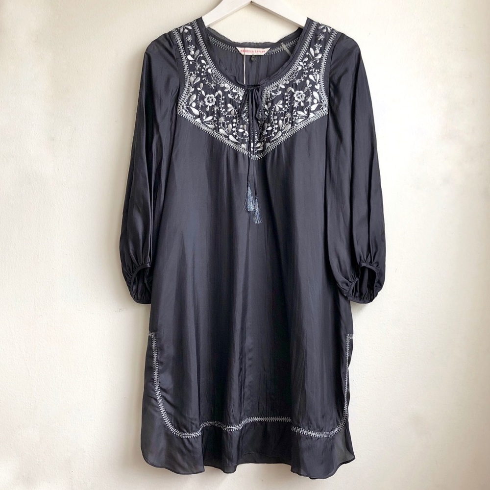 Rebecca Taylor embroidered tunic, sz 0